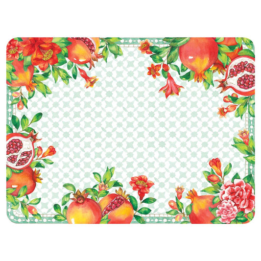 Set de table rectangulaire (40 x 30 cm) grenade - Lot de 6