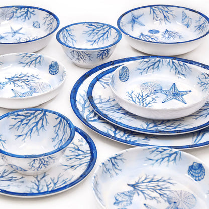 Petite assiette plate à dessert en mélamine corail - Ø 23 cm