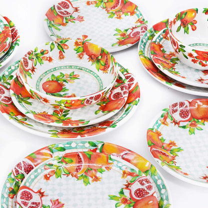 Assiette creuse en mélamine grenade - Ø 20 cm