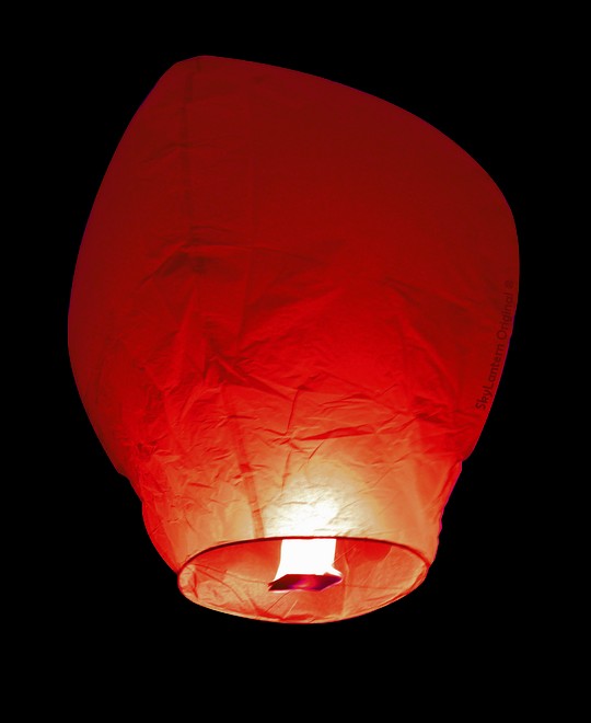 Pack découverte 5 lanternes volantes de couleur rouge